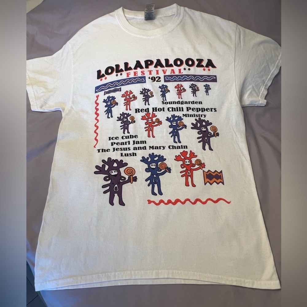 Lollapalooza Festival 92 Gildan t shirt Size M